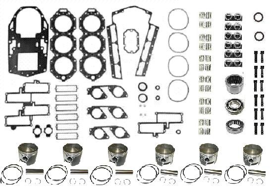 A large group of parts are arranged in a grid.