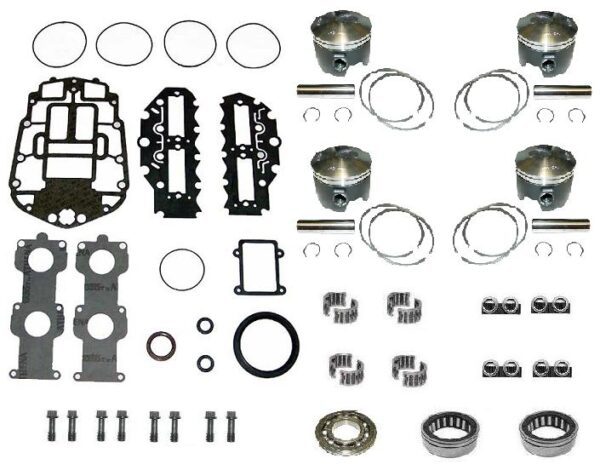 A group of parts that are laid out to make them look like they have been assembled.