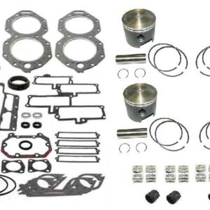 A set of pistons, rings and gaskets for the engine.