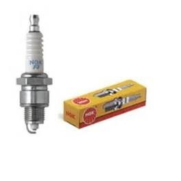 A spark plug and box of the same type