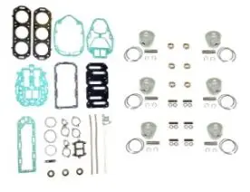 A group of parts that are laying out.