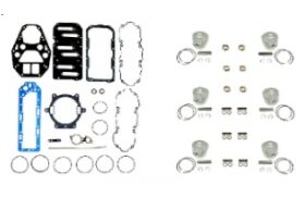 A set of parts for the engine and steering.