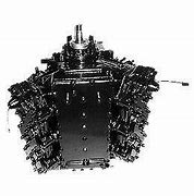 A black and white photo of an engine.