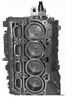 A close up of the cylinder block of an engine