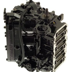 A black engine with many parts on it