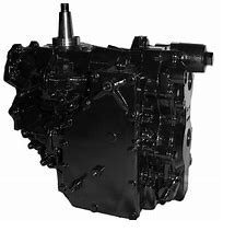 A black engine is shown with no background.